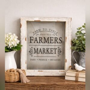 Hobby Lobby Distressed White Farmers Market Frame
